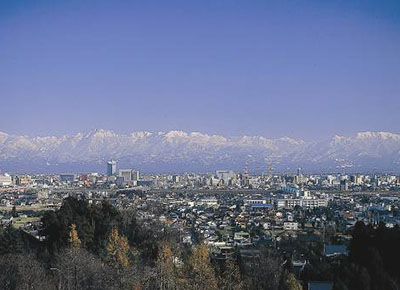 呉羽山公園展望台